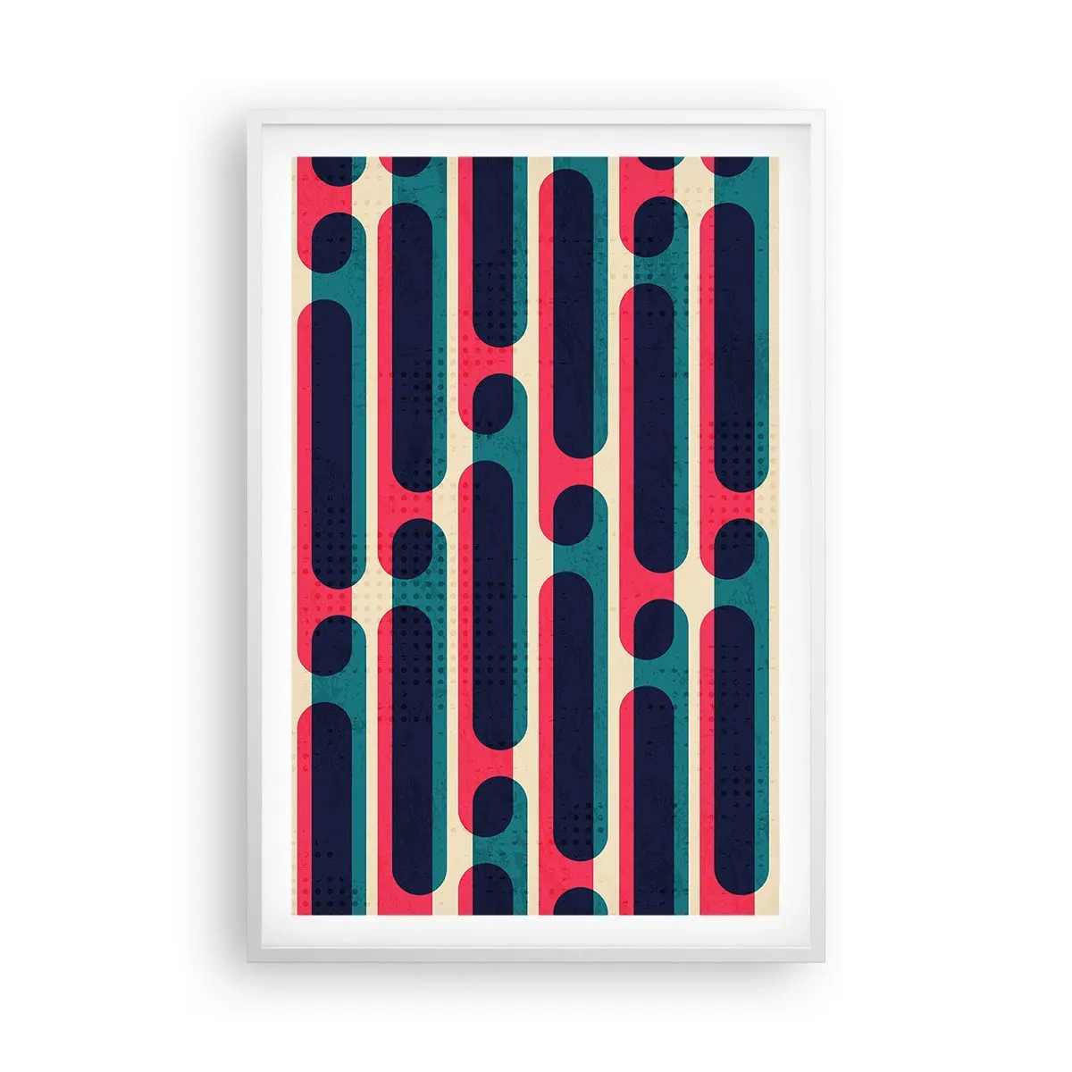 Poster in een witte lijst - In de diepte en vooruit - 61x91 cm