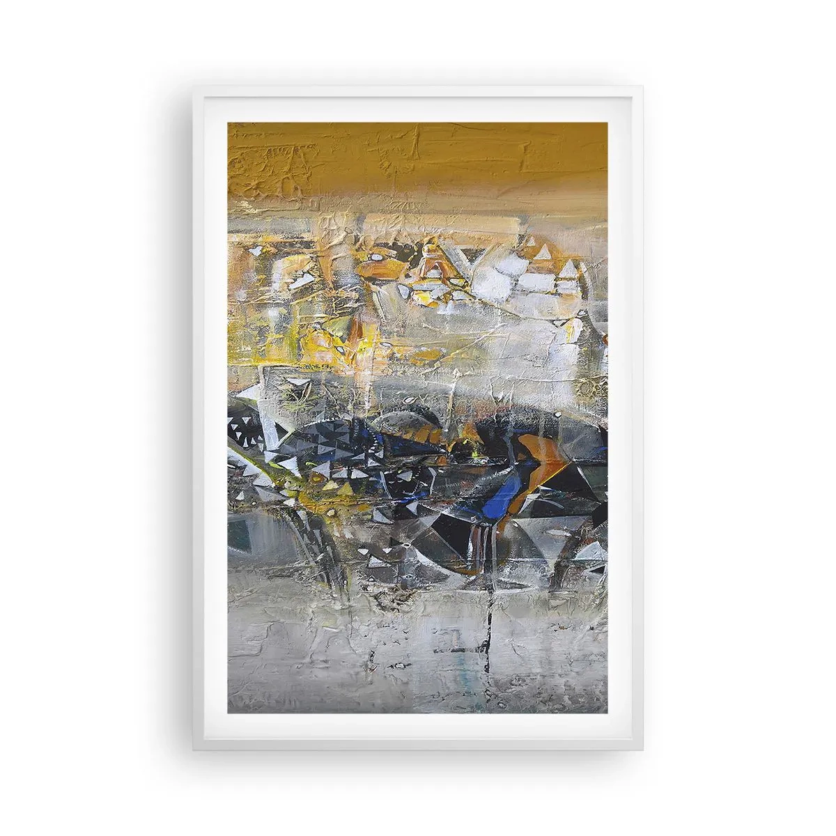 Poster in een witte lijst - Alles komt goed - 61x91 cm