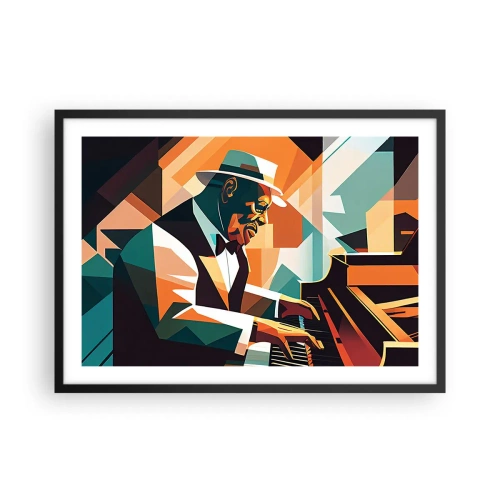 Poster in een zwarte lijst - Al die jazz - 70x50 cm