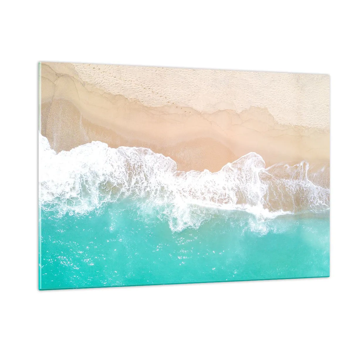 Schilderen op glas - Een strelende aanraking - 120x80 cm