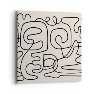 Schilderen op canvas - Volg het pad - 40x40 cm