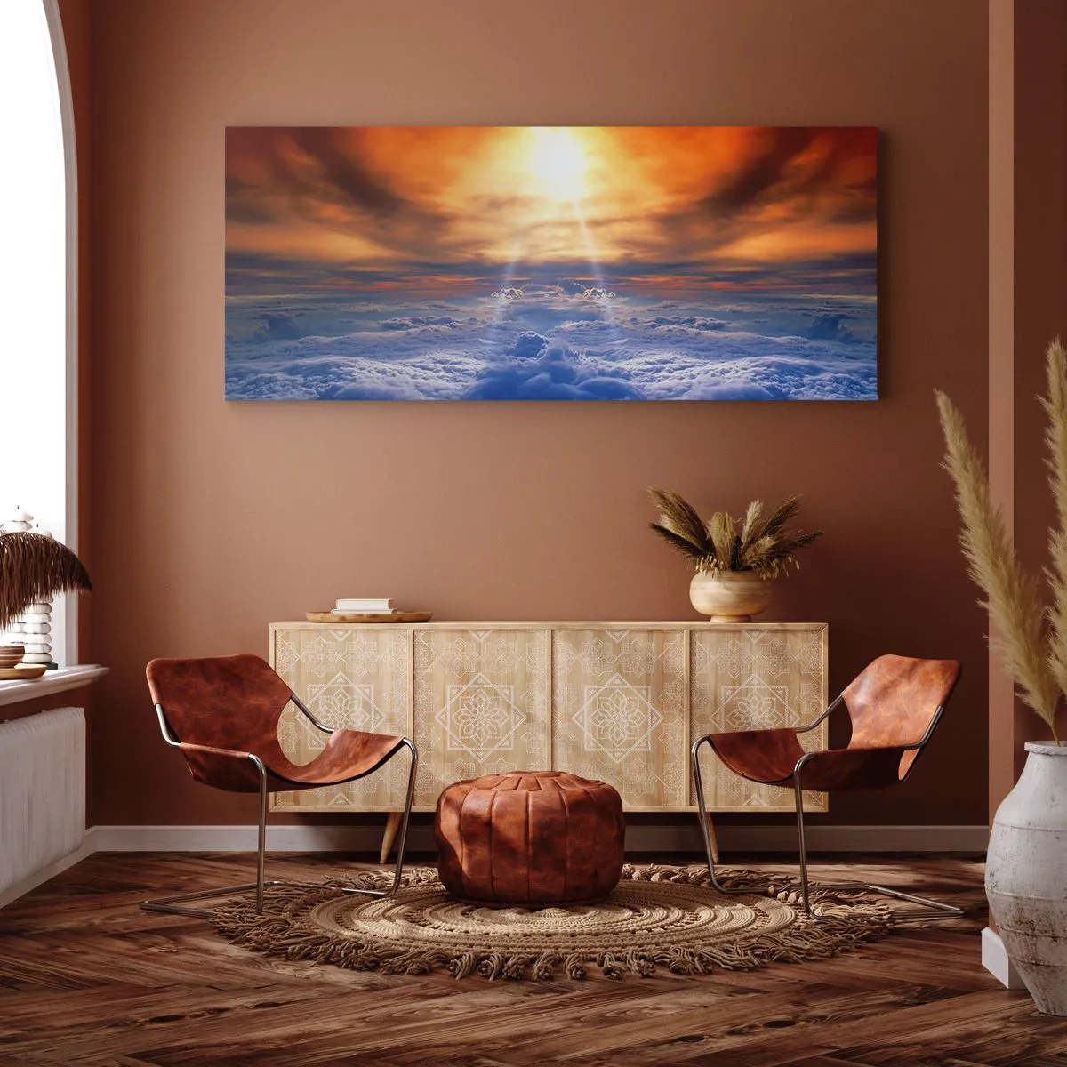 Schilderen op canvas - Mystiek landschap - 140x50 cm