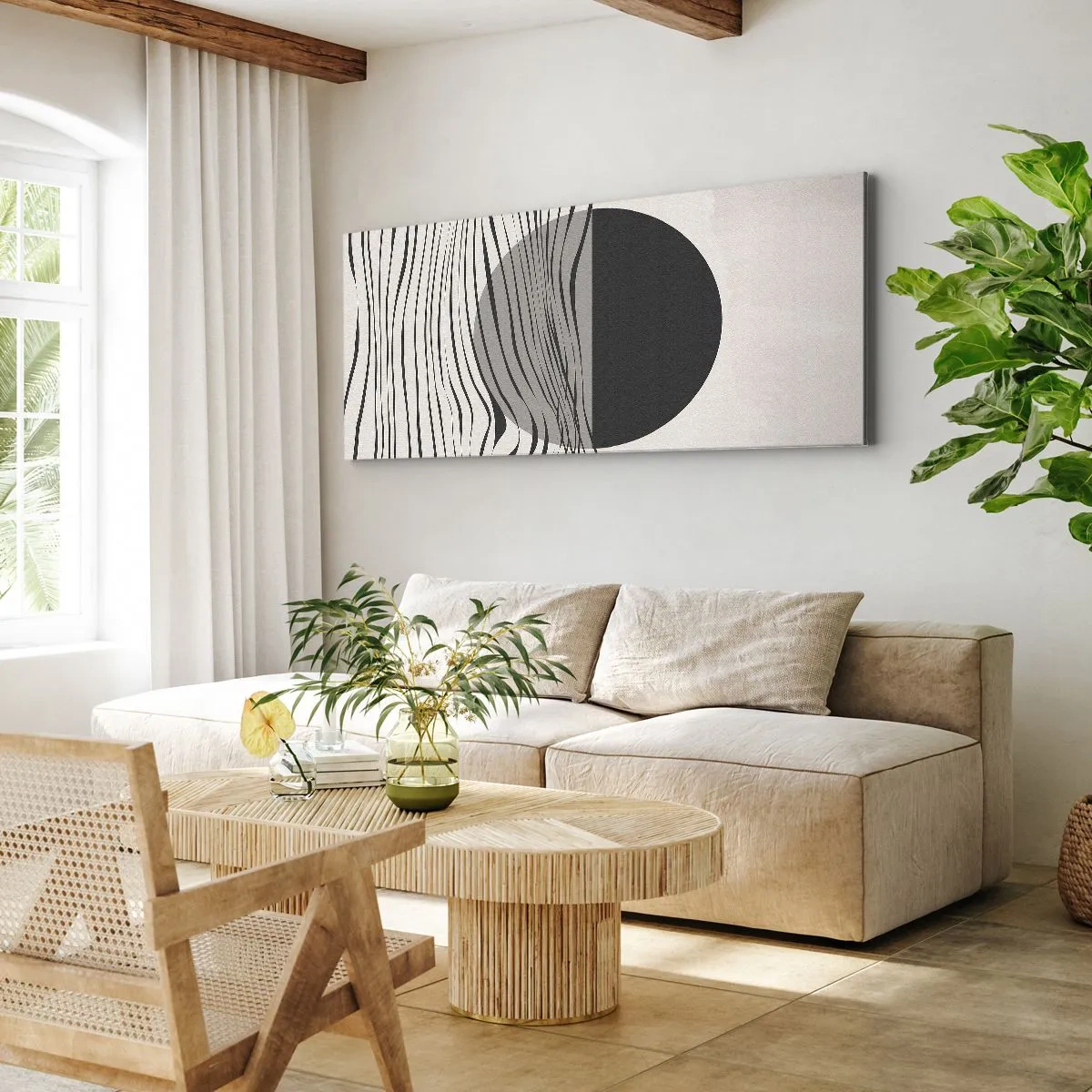 Schilderen op canvas - Halve compositie - 160x50 cm