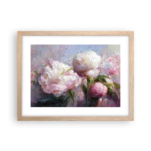 Een poster in een licht eiken lijst - Een boeket vol leven - 40x30 cm