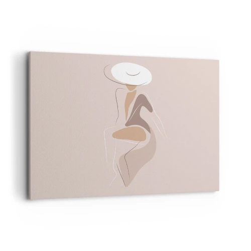 Schilderen op canvas - Een dame zijn - 100x70 cm