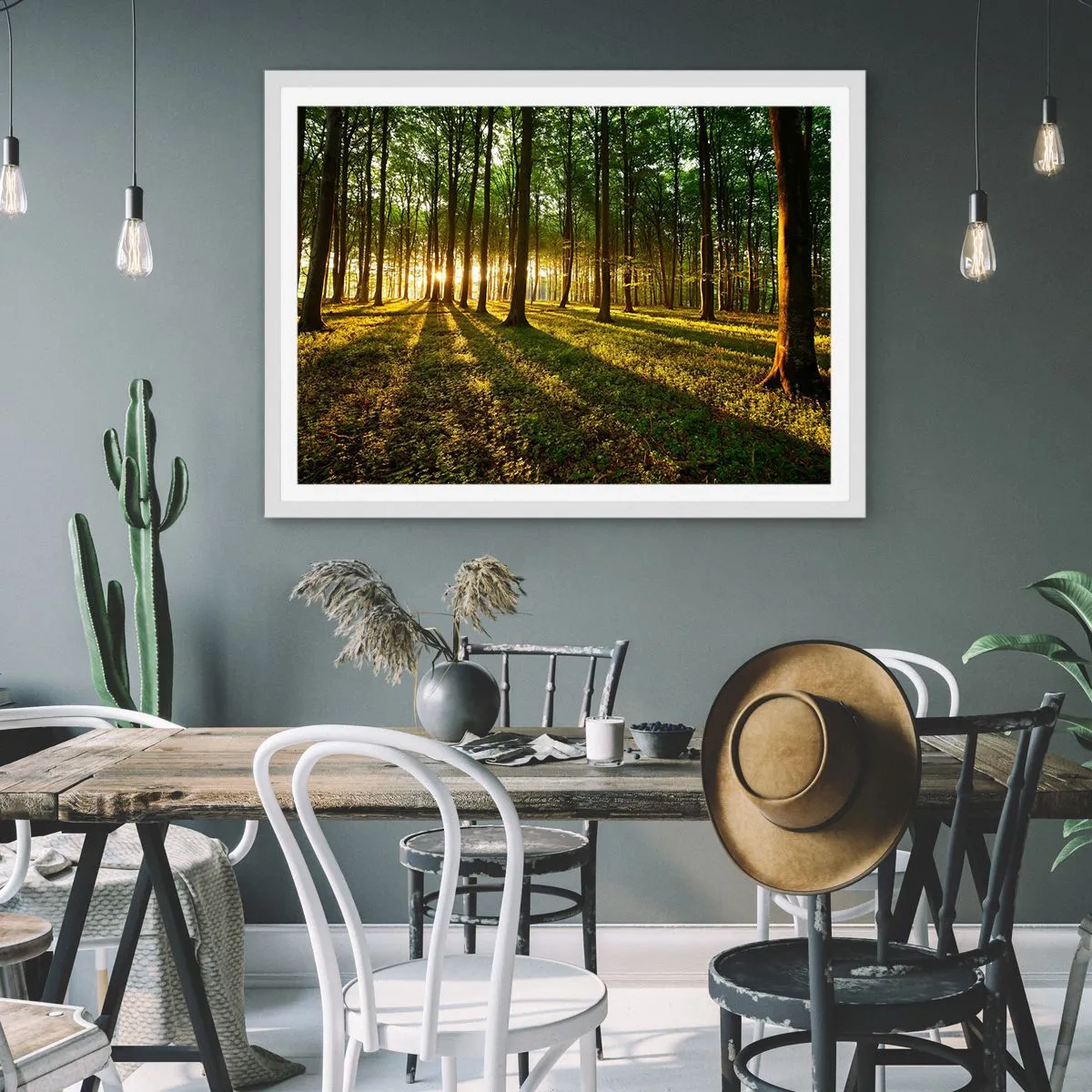 Poster in een witte lijst - Foto van de hele lente - 40x30 cm