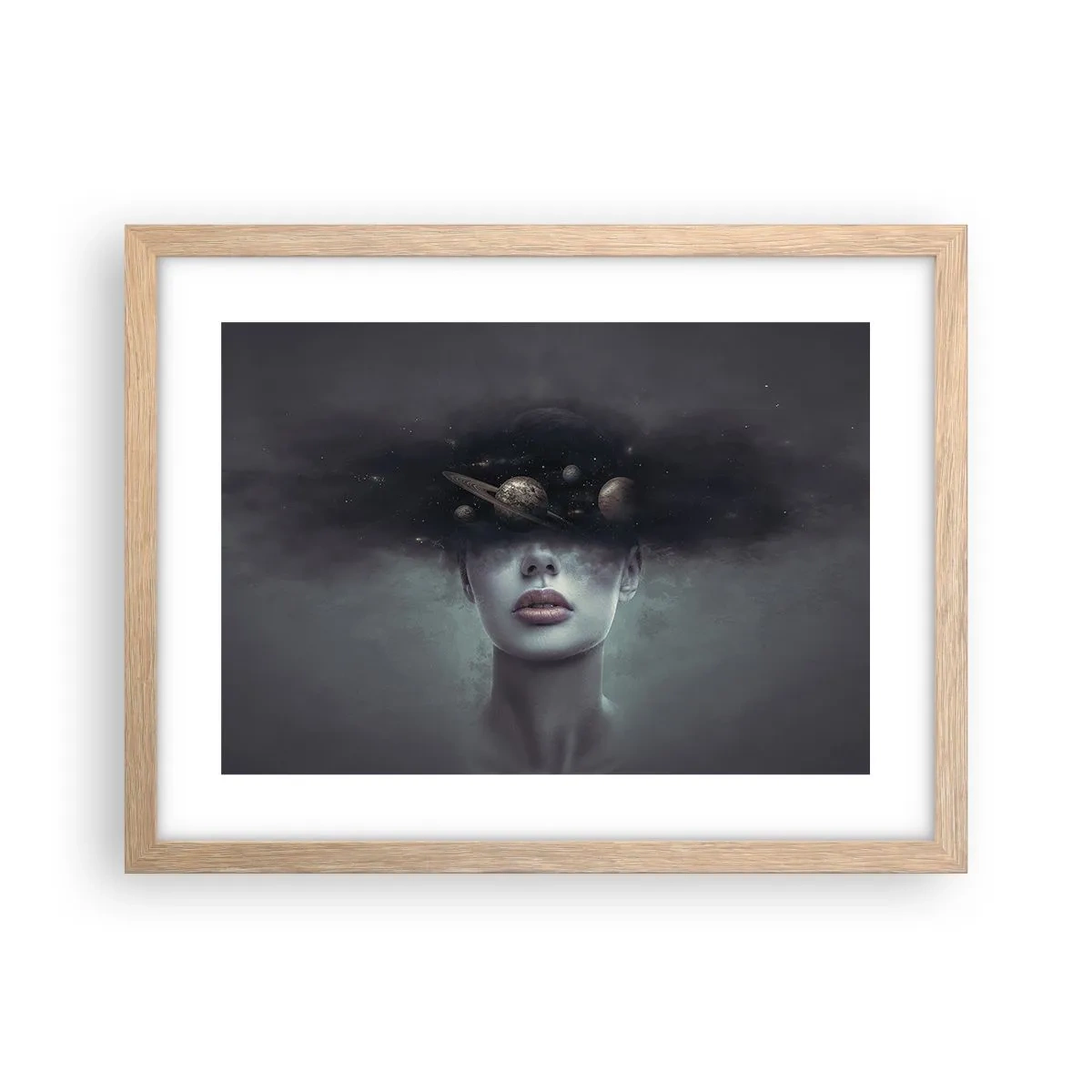 Een poster in een licht eiken lijst - En de planeten worden gek... - 40x30 cm