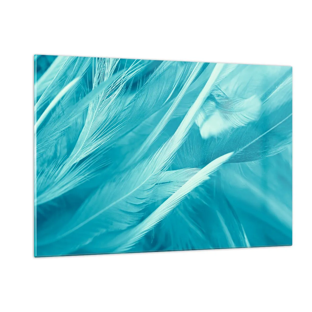 Schilderen op glas - Verdrinken in pluisjes - 120x80 cm