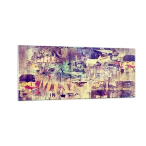 Schilderen op glas - En dat is alles wat er zal blijven - 100x40 cm