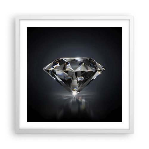 Poster in een witte lijst - Beste vriendinnen - 50x50 cm