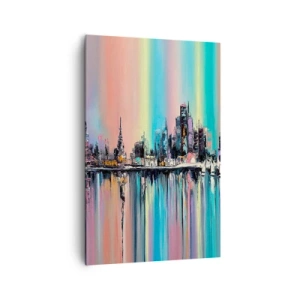 Schilderen op canvas - Om in het licht van de nacht te vallen - 80x120 cm