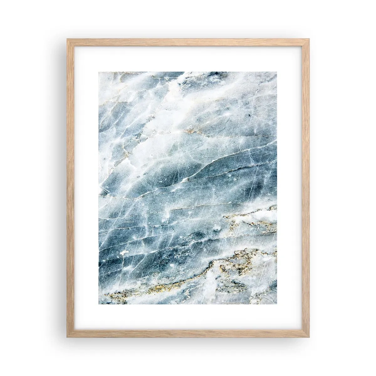 Een poster in een licht eiken lijst - Ijs wereld - 40x50 cm