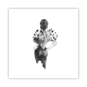 Poster - Ze kwam langs - 40x40 cm