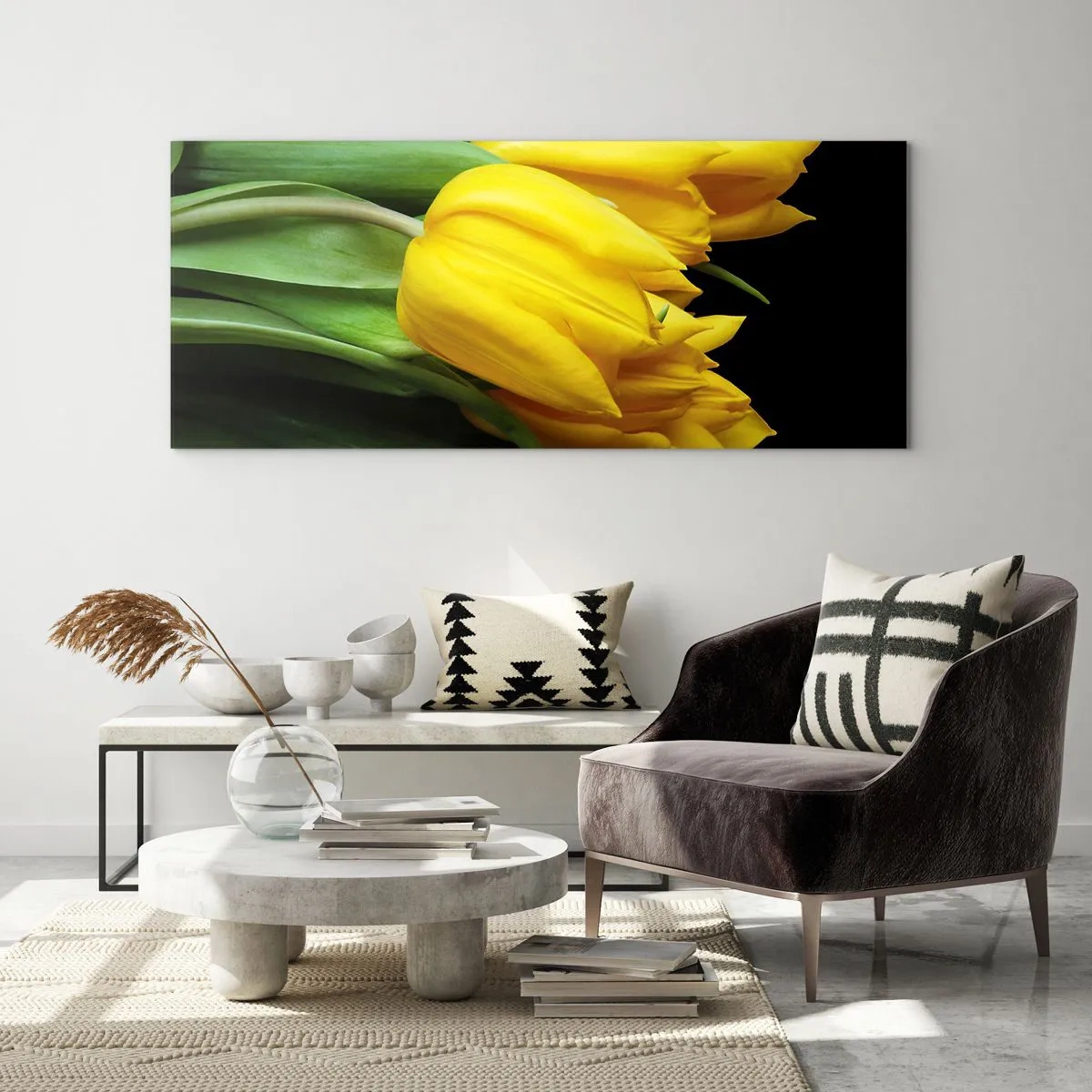 Schilderen op glas - Gemaakt van heldere zon - 90x30 cm