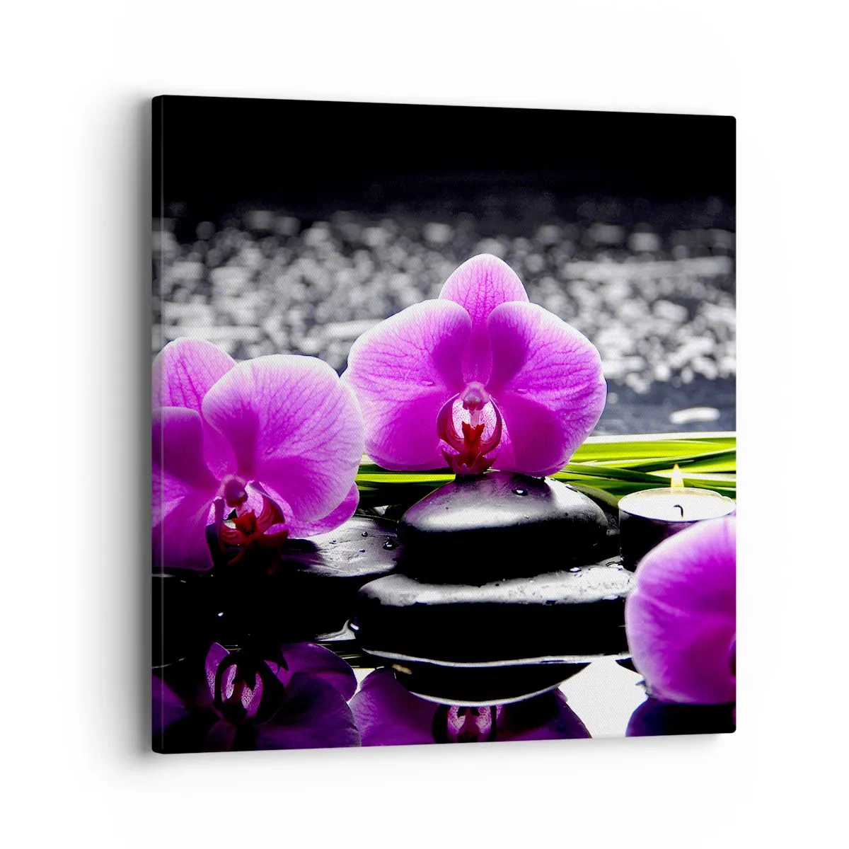 Schilderen op canvas - Verdrinken in rust en stilte  - 40x40 cm