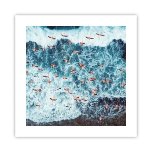 Poster - De kustparade - 40x40 cm