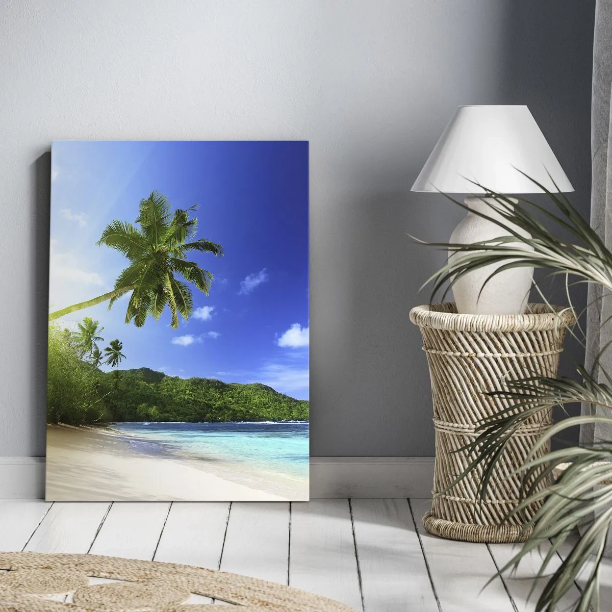 Schilderen op canvas - De zachte aanraking van de tropen - 50x70 cm