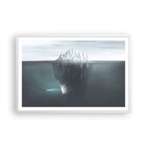 Poster in een witte lijst - Onderwater mysterie - 91x61 cm