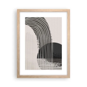 Een poster in een licht eiken lijst - Daar en terug - 30x40 cm