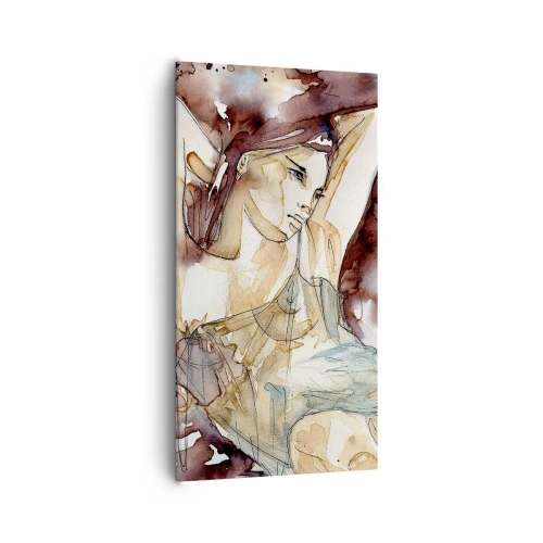 Schilderen op canvas - In een lila stemming - 65x120 cm