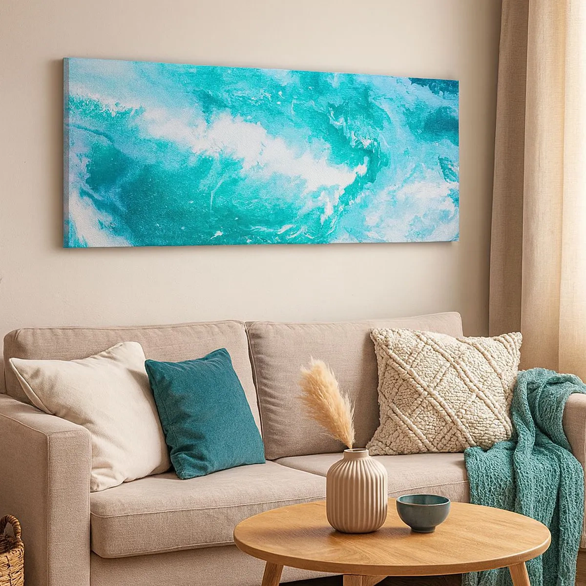 Schilderen op canvas - In de kern van het element - 100x40 cm