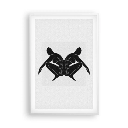 Poster in een witte lijst - Een gemeenschappelijke ziel - 61x91 cm