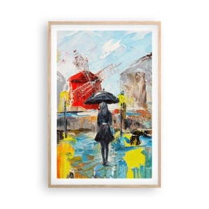 Een poster in een licht eiken lijst - Parijse legendes - 61x91 cm