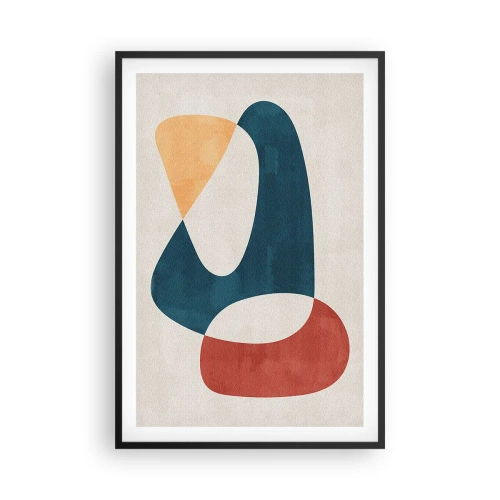 Poster in een zwarte lijst - Invloeden en metamorfoses - 61x91 cm
