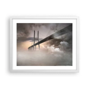 Poster in een witte lijst - Bij de rivier die niet bestaat - 50x40 cm