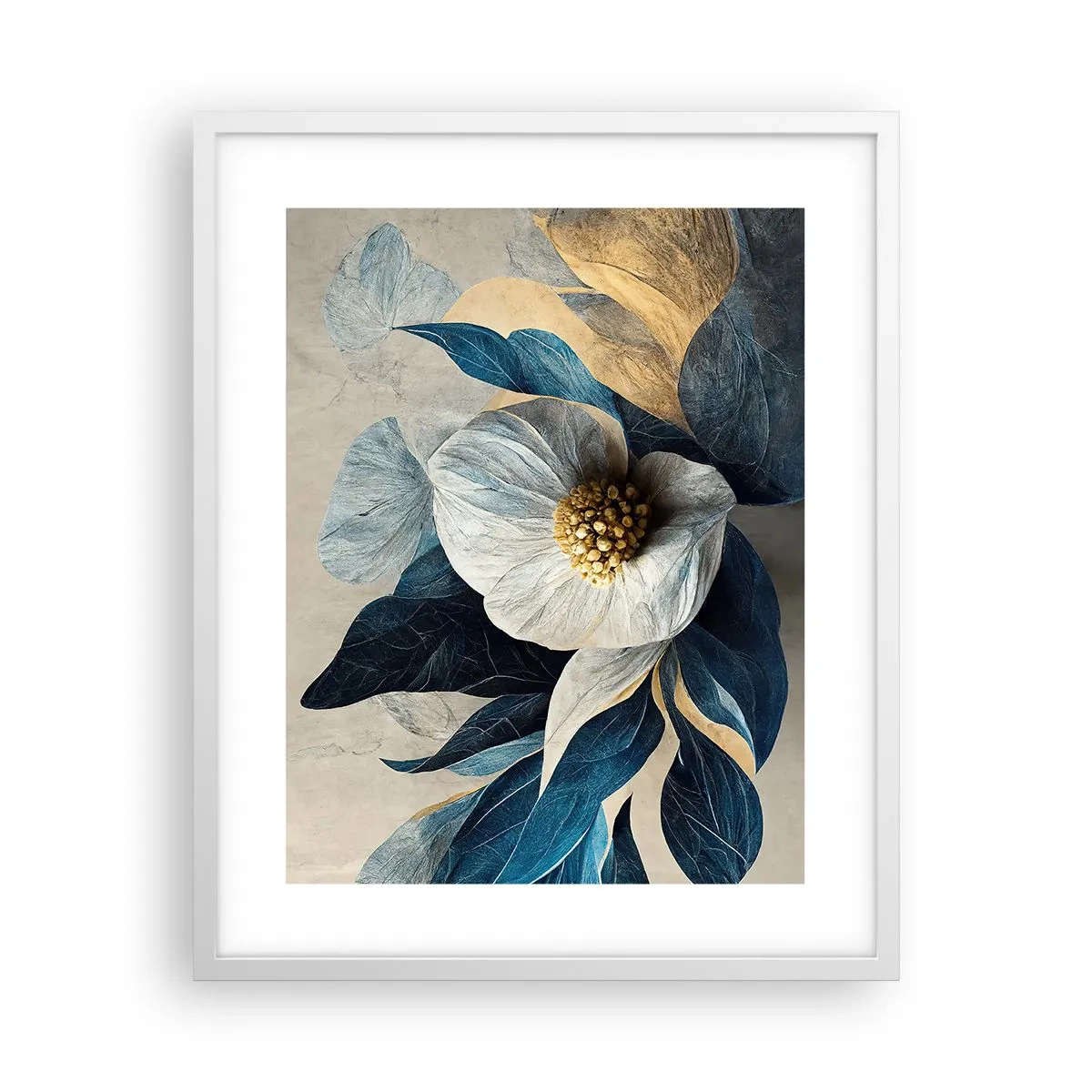 Poster in een witte lijst - Hij heeft een hart van goud - 40x50 cm