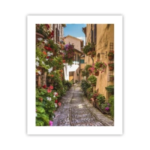 Poster - Italiaans zijstraatje - 40x50 cm