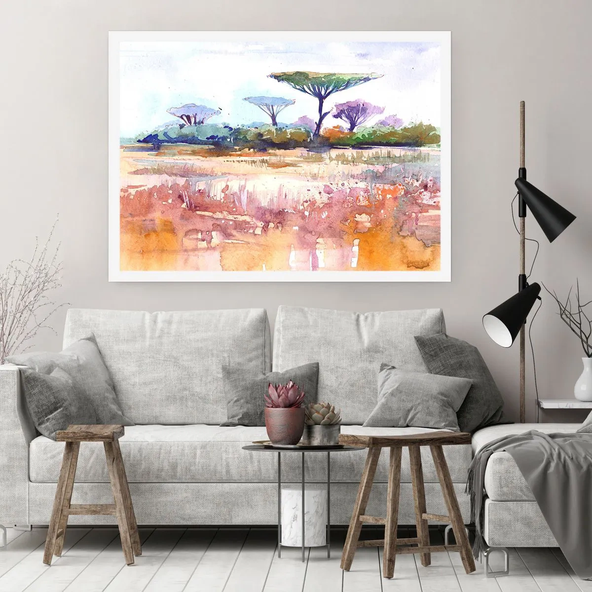 Poster - Savanne kleuren - 91x61 cm