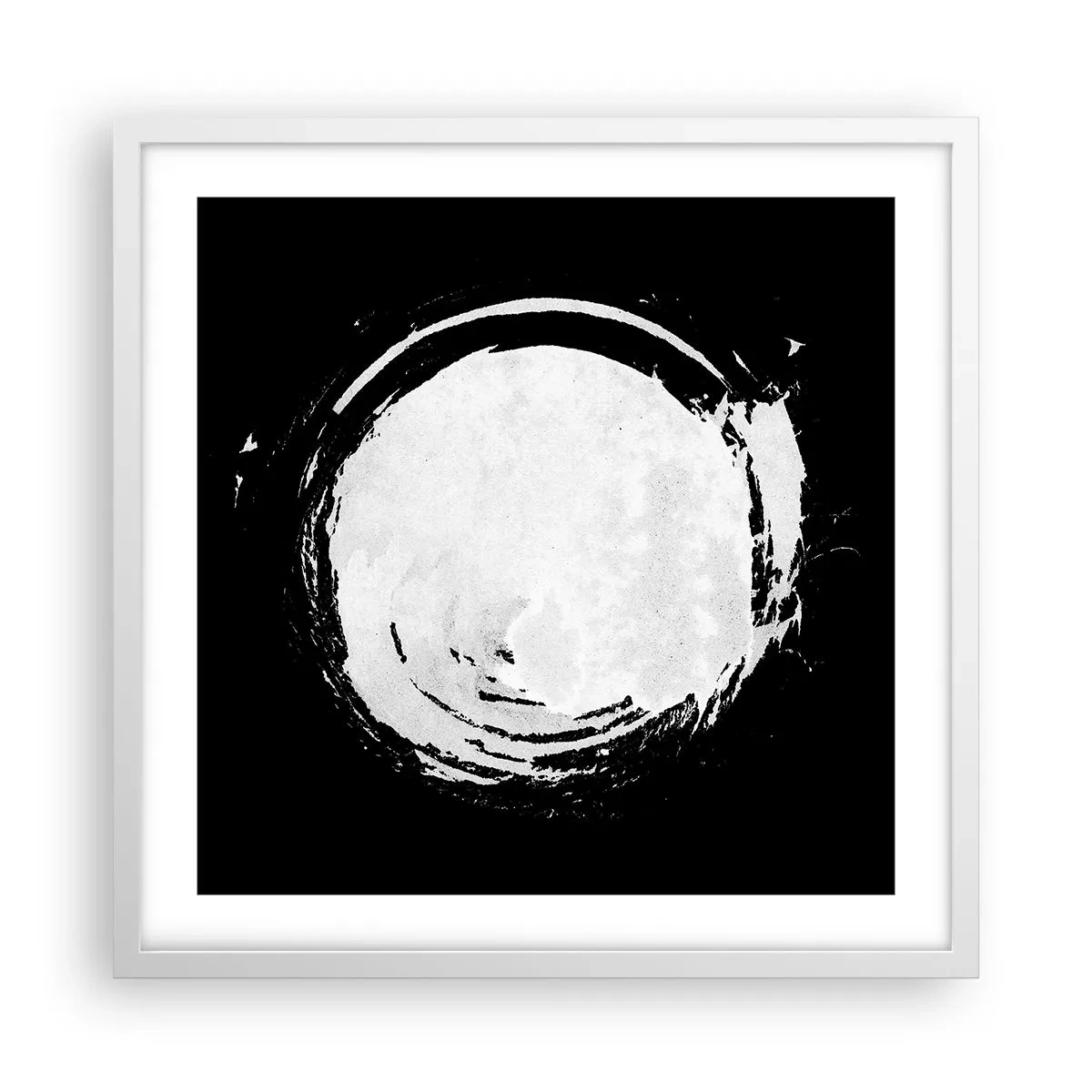 Poster in een witte lijst - Goede weg - 50x50 cm