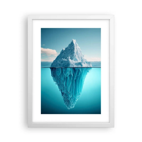 Poster in een witte lijst - Koningin van het ijs - 30x40 cm