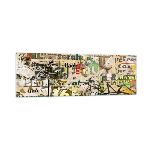 Schilderen op glas - O, het gebeurt... - 160x50 cm