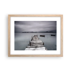 Een poster in een licht eiken lijst - Je kunt morgen gaan - 40x30 cm