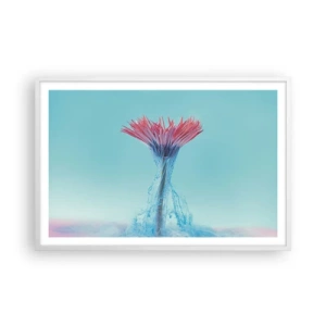 Poster in een witte lijst - In een verkwikkende omhelzing - 91x61 cm