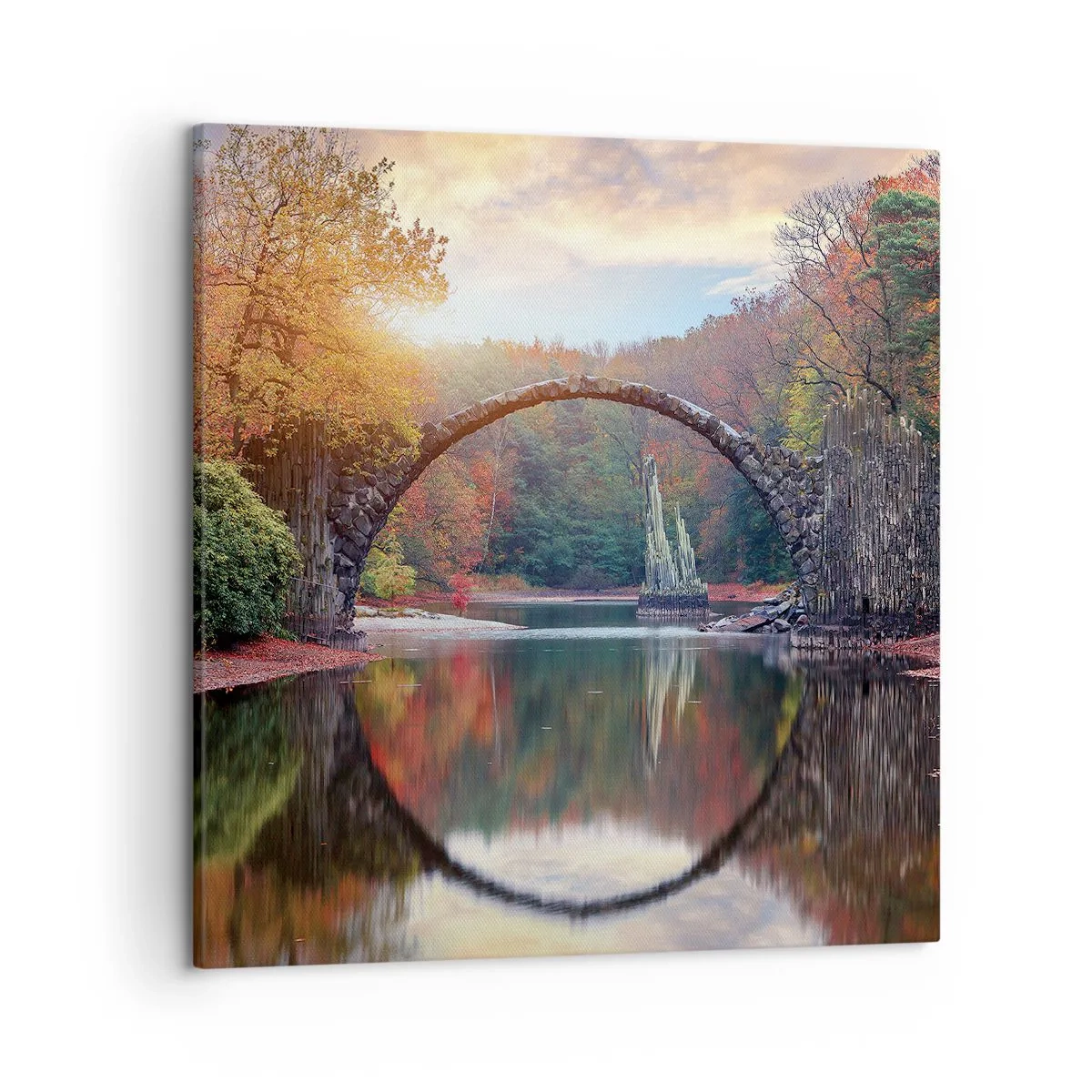 Schilderen op canvas - Aan de andere kant van de spiegel - 50x50 cm