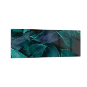 Schilderen op glas - Groen op zichzelf - 140x50 cm