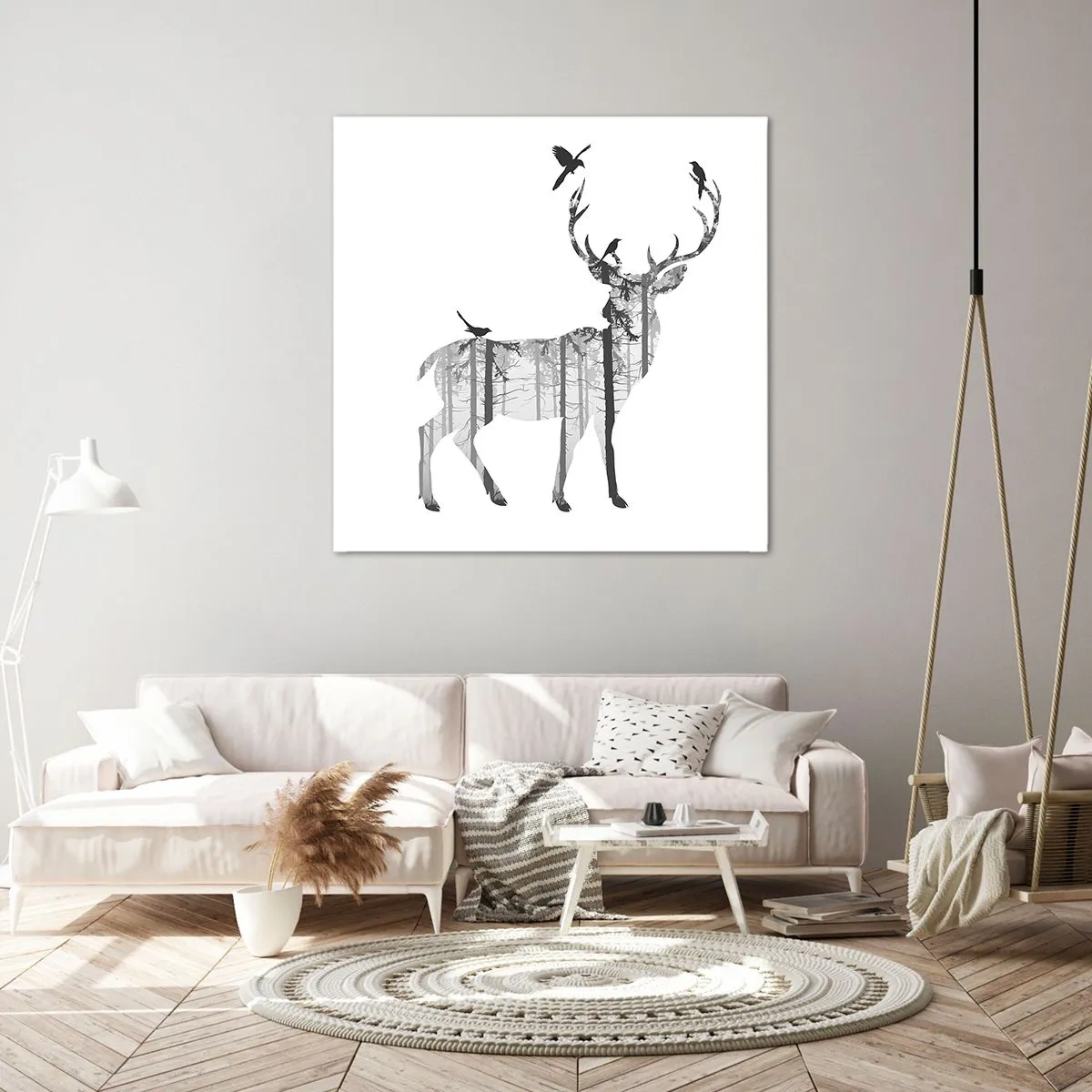 Schilderen op canvas - Goede bosgeest - 30x30 cm