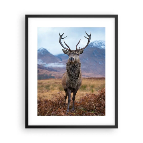 Poster in een zwarte lijst - Op eigen grond - 40x50 cm