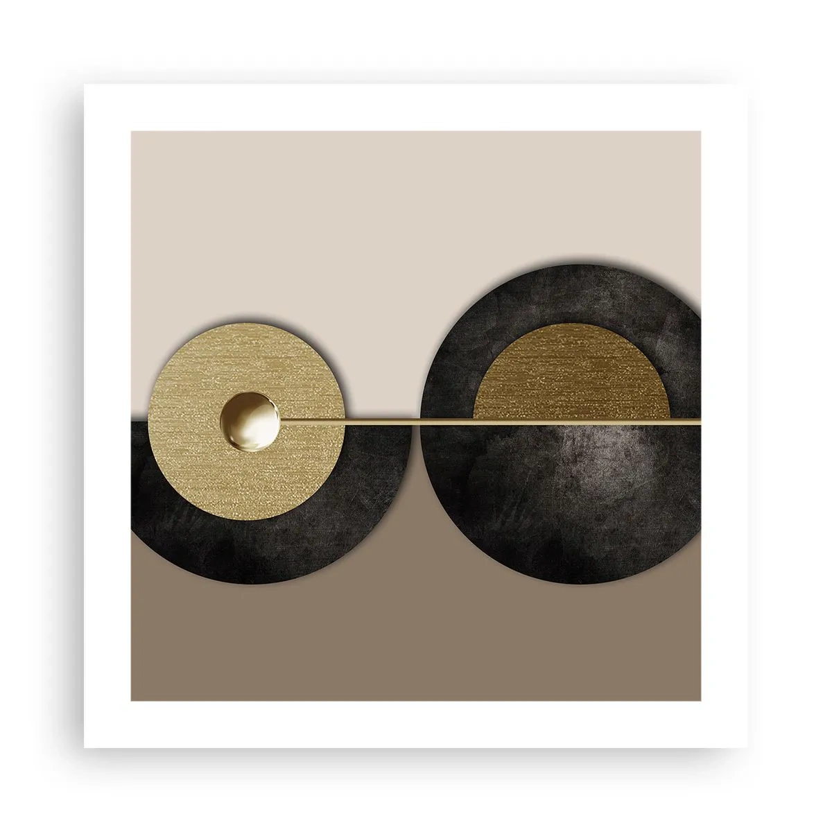 Poster - Variaties rond de cirkel - 50x50 cm