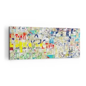 Schilderen op canvas - Het is gewoon een lust voor het oog - 100x40 cm