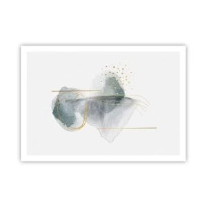 Poster - Over de relatie tussen grijs en goud - 100x70 cm