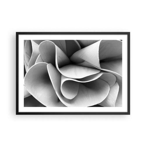 Poster in een zwarte lijst - Het gebeurt in de ruimte - 70x50 cm