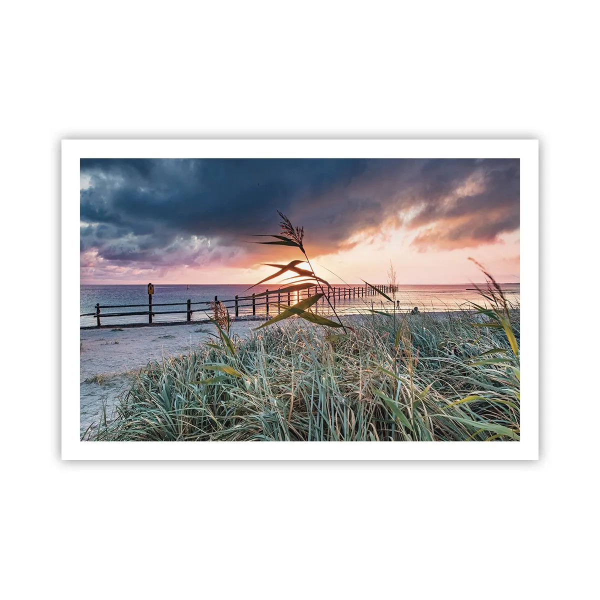 Poster - Het gaat niet met de wind mee - 91x61 cm