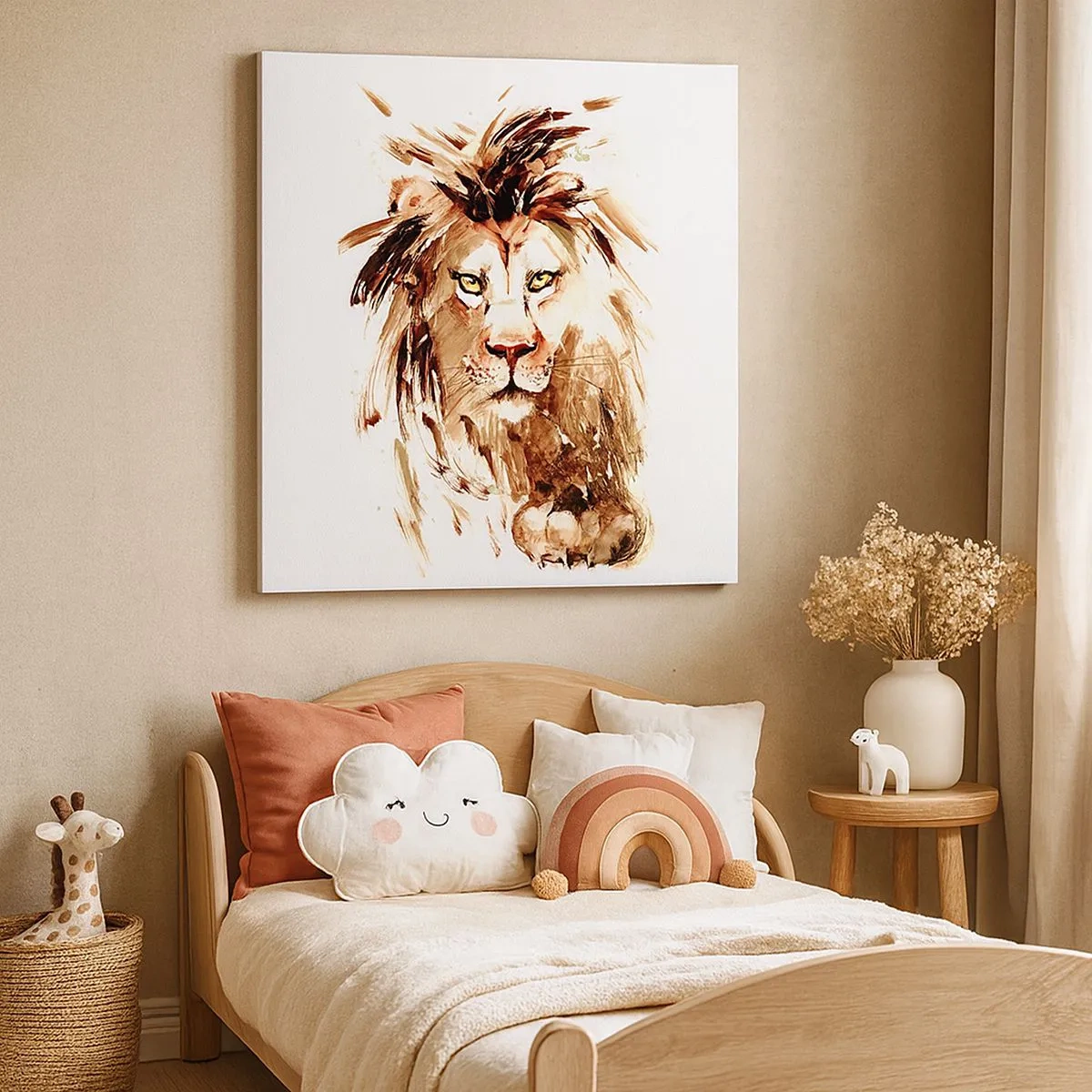 Schilderen op canvas - Kracht en waardigheid - 30x30 cm