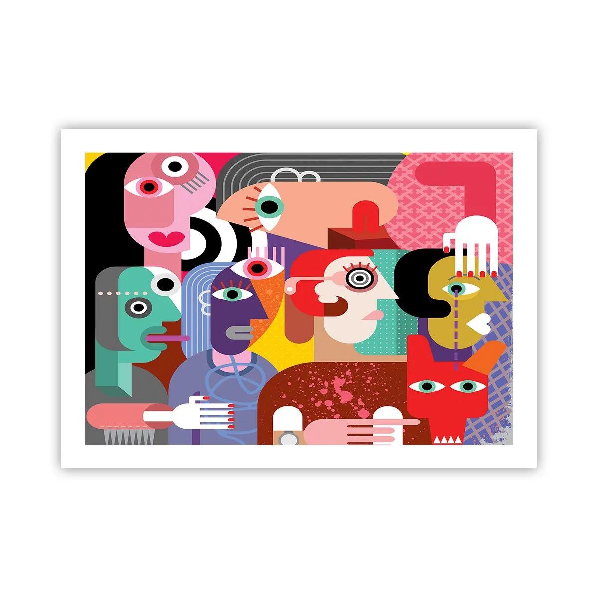 Poster - Wij zijn van de heer Picasso - 70x50 cm