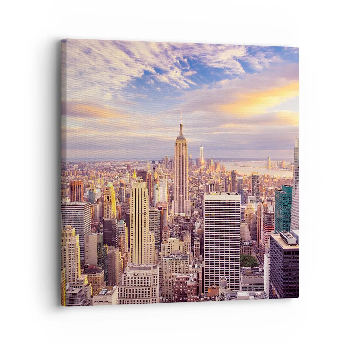 Schilderen op canvas - Reik alleen naar de wolken - 30x30 cm