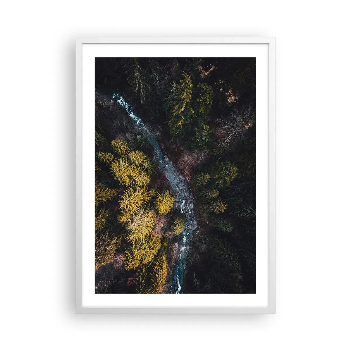 Poster in een witte lijst - Snel, sneller en sneller - 50x70 cm